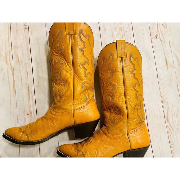 Nocona Buttercup USA Vintage, Western Cowboy Dance Hall Rodeo Boots Sz U - Picture 2 of 11